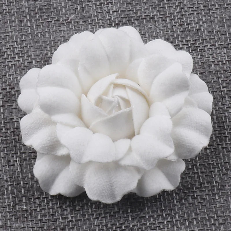 Popular 6cm Retro Long Ethnic Style Shoes Flower Clothing Jewelry Brooch Flower Fabric Flower Accessories Accessories