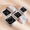 Fashion Printed Two - Piece Jewelry Box - Luxury Paper Jewelry Packaging for Necklace Ring & Jewelry Gift