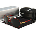 New Fashion Two-Color Plating Sunglasses Polarized UV400 TAC Lenses Metal Frame for Fishing and Driving