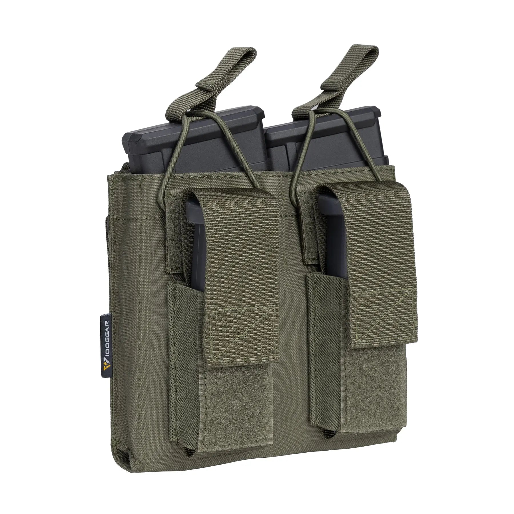 IDOGEAR 500D Double Stack Kangaroo 9mm 5.56mm Mag Pouch Tactical Molle Pouches Mag Pouch