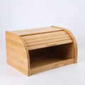 Factory Wholesale Bamboo Roll Top Storage Box Rectangle Kitchen Food Container for Cake Fruit Bread Fresh Style Packaging