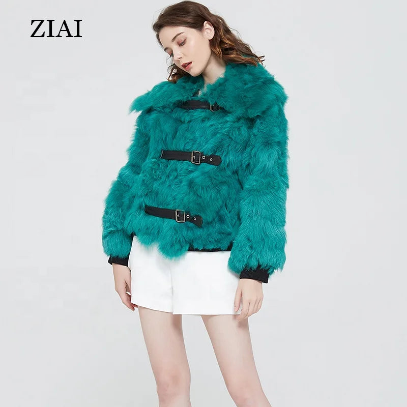 Wholesale Lamb Wool Fur Coat Female Fur One Retro Turn-down Collar Profile Lamb Hair New