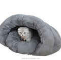 Manufacturer's Good Sleep Velvet & Plush Dog Bed Small and XL Sizes Removable Cave Pattern for Cats and Small Animals