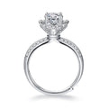 Wholesale Fine Jewelry Moissanite Silver 925 Women Rings Bridal Bouquet Style With Beauty and Blessing Wedding Engagement Rings
