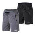 Men's 7" Breathable Workout Running Shorts Quick Dry Lightweight Gym Shorts With Zip Pockets