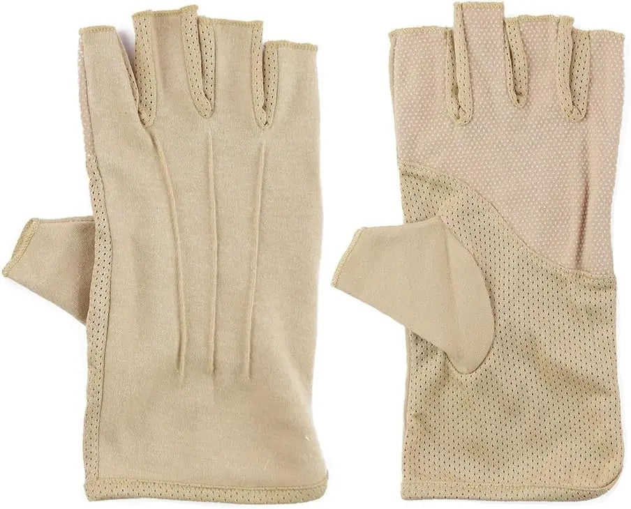 Mens Summer UV Protection Half Finger Gloves Sports Outdoor Hiking Driving Cycling Riding Cotton Breathable Eco-Friendly Quick
