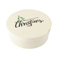 Fruit Chocolate Cookies Grazing Cake Veneer Cheese Wood Box Round With Printing Logo Lid