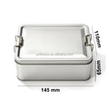 145*110*65mm Recyclable Tinplate Metal Box Food Grade for Chocolate Decorative Cookies Airtight Sealed Rectangular Lock Buckle