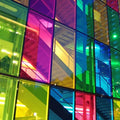 Rainbow Glass Window Film Changes Color Beautiful Color Film Window Film Decoration