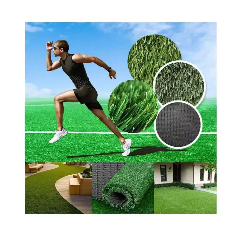 Factory Direct Wholesale Good Quality 50mm Pile Height Football Field Synthetic Turf Artificial Green Grass Lawn/ Gym Soccer