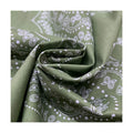 100% Cotton Bohemian Cashew Flower Amoeba Printed Knitted Imitation Silk Fabric for Spring and Summer Shirt Dresses