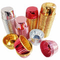 Wholesale Roll Mouth Cups Baking Cake Cups Disposable PE Coated Grease Proof Moulds 50 Pieces for Party Decorations