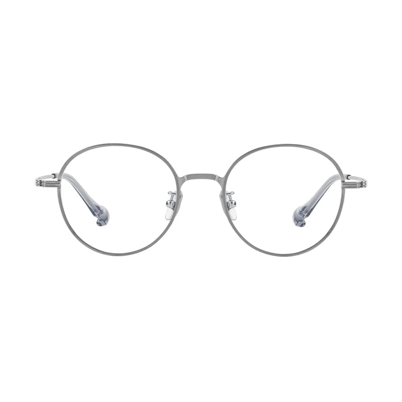 Fashionable Retro Round High End Pure Titanium Eyeglass Frames Optical Glasses Eyewear