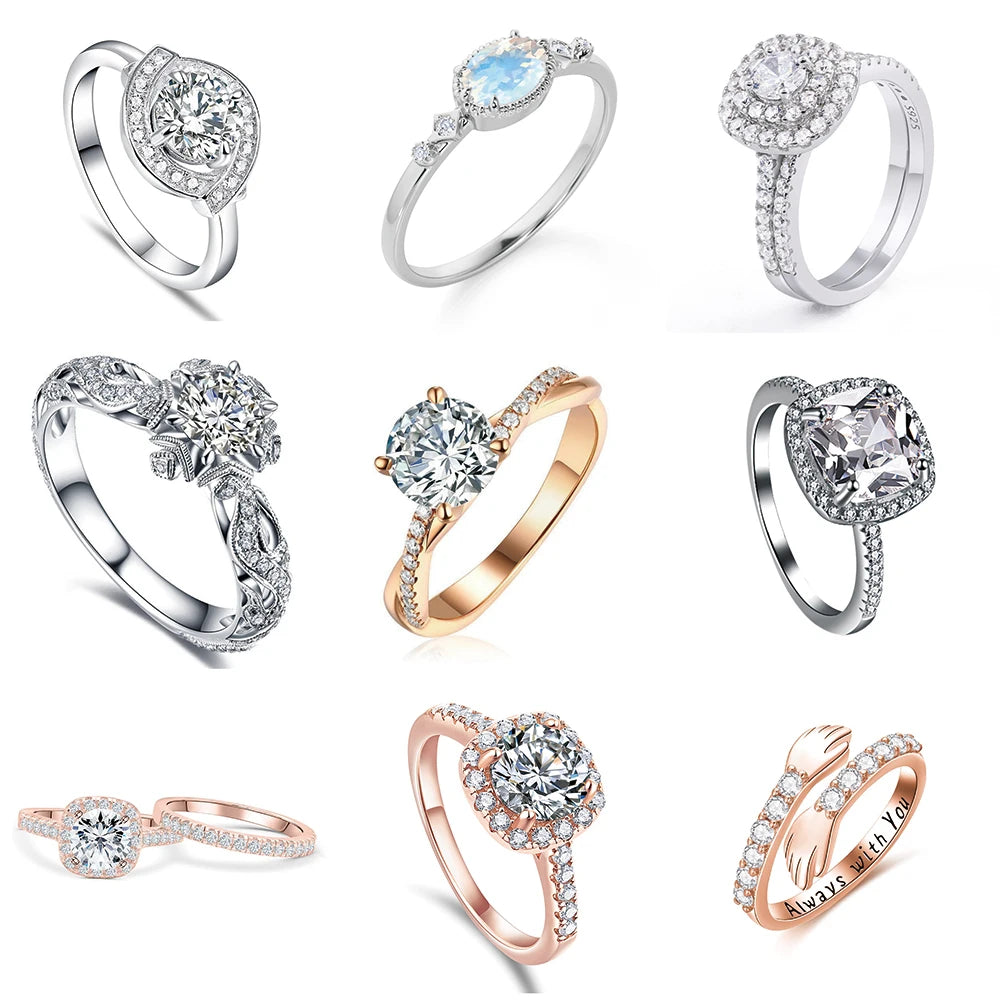 S925 Silver Fine Wedding Jewelry Devil Eye Snake Shape Design Cz Rings S925 Silver Open Adjustable Ring for Women