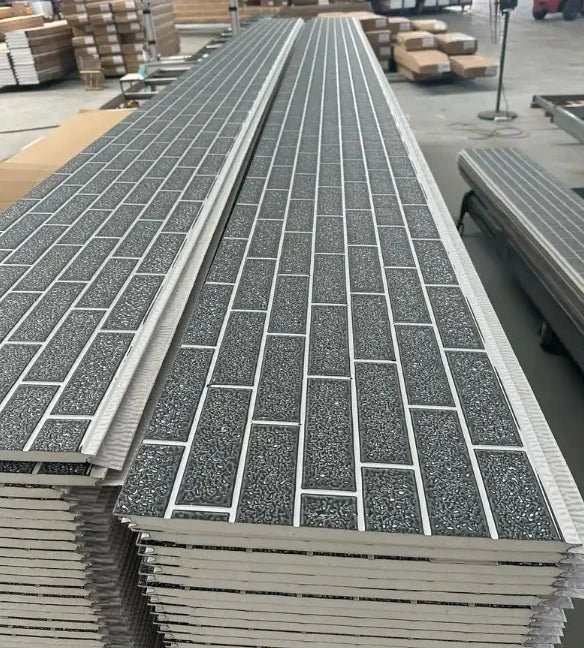 PU  Polyurethane Thermal Insulation Interior Wall Casas Prefrafricadas Sandwich Panels for Workshop