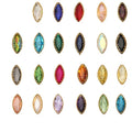 Diy Garment Accessories Wedding Dress Crystal CZ Rhinestones Bag Shoes Gold Metal Bottom Sew-on Oval Claw Setting Rhinestones