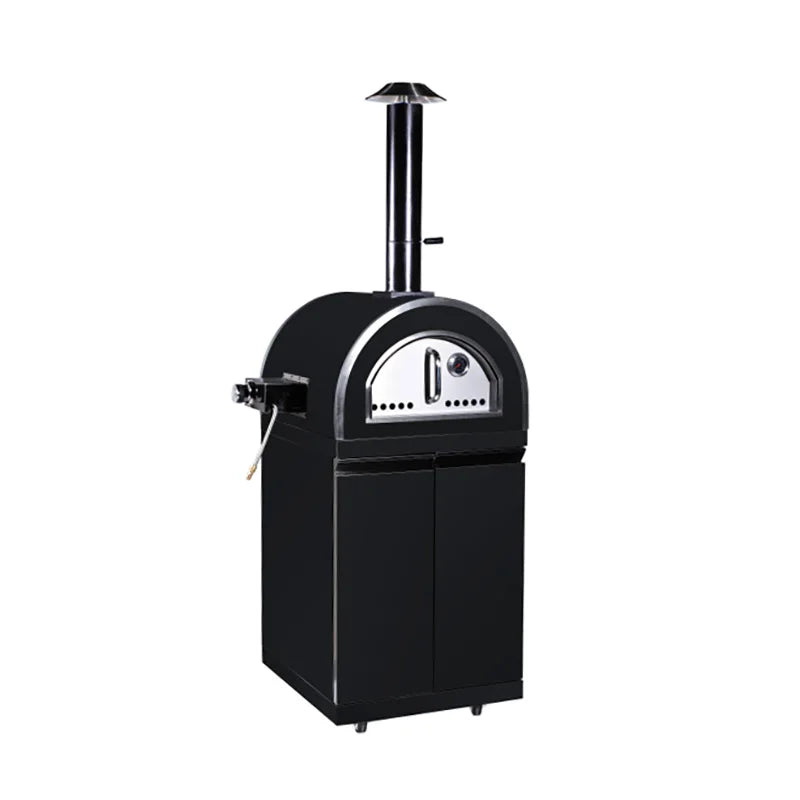 Stainless Steel Outdoor BBQ Grill Easy Cleaned for Gas Includes Pizza Oven