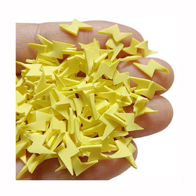 Yellow Lightning Clay Slime Charms 500g Polymer Clay Slices Sprinkles Nail Decoration DIY Craft Jewelry Glasses Handicraft
