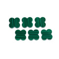 Factory Price Wholesale 4-Leaf Clover Synthetic Green Malachite 6mm-18mm Four Leaf Clover Malachite Gemstone for Jewelry Making