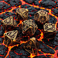 Metal DND Multi-Faced Skeleton Dice RPG Role-Playing Game Dice COC Metal Skeleton Hollow Dice
