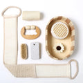 7 Pcs Promotional Customized Wooden Bath Sets Spa Shower Gift Set