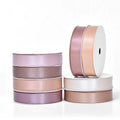 Wholesale chocolate color fashion satin printed custom logo ribbon gift decoration 16MM 100 Yard