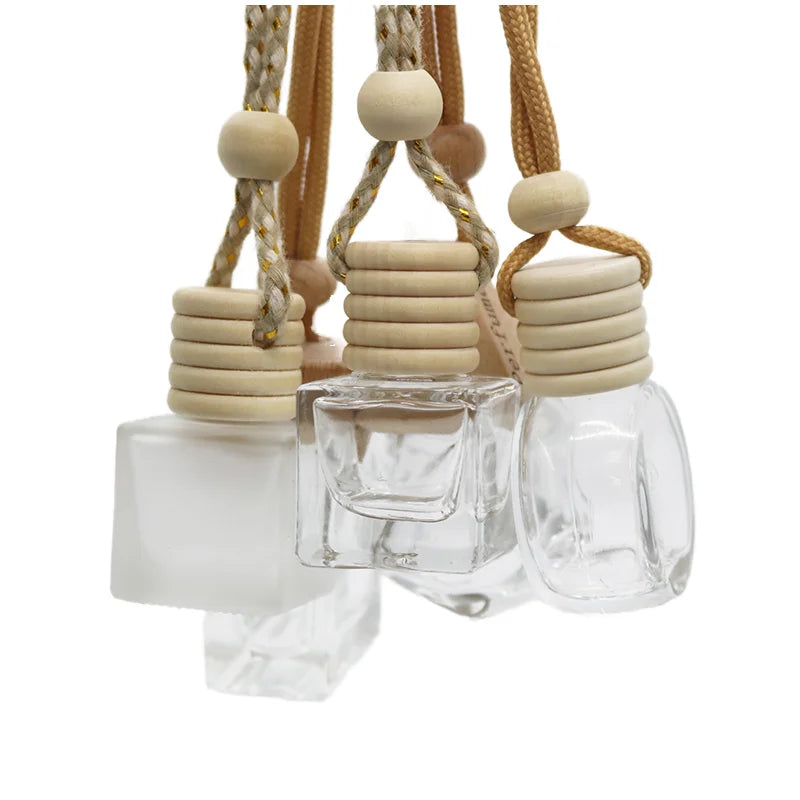 Small Hanging Lovely 8ML Factory Manufacturer Flat Dropper Perfume Bottle Pompe Parfum Caoutchouc
