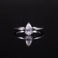 China Jewelry Factory 10K 14K 18K White Gold HPHT Wedding Rings Lab Grown Solitaire IGI Certified CVD Gold and Diamond Ring