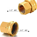 Brass Garden Hose Fittings 3/4" GHT 1/2" NPT BSP-NPT American Male Thread Irrigation Joint Adapter Quick Connector 3-Year