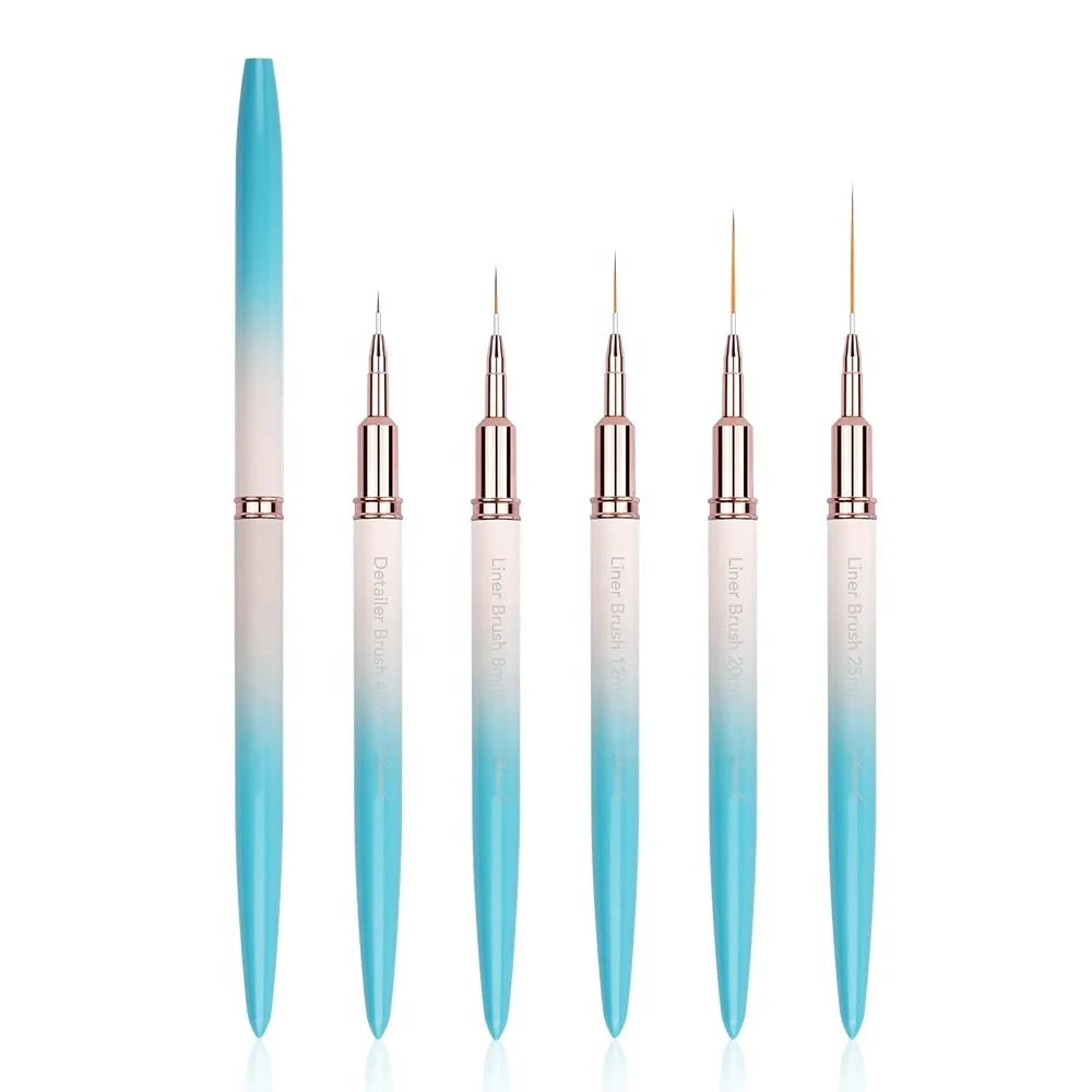 Professional Nail Art Brushes Set  Nail Art Design Pen Painting Tools Nail Liner Brush for Home DIY Manicure