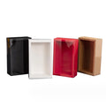 Folding Window Drawer Packaging Kraft Paper Gift Box for Tea Dessert Cake Paper Box with Full See Through
