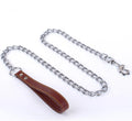 Wholesale Metal Iron Chain Training Heavy Duty Leather and Chain Leash