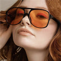 Custom Logo 2025 Fashion Retro Men Women Square Big Frame Sun Glasses Pilot Oversized Sunglasses Women