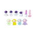 3D Glowing in the Dark Luminous Space Rocket Astronaut Mini Figurines Kids Cartoon Educational Happy Birthday Cake Topper Toys