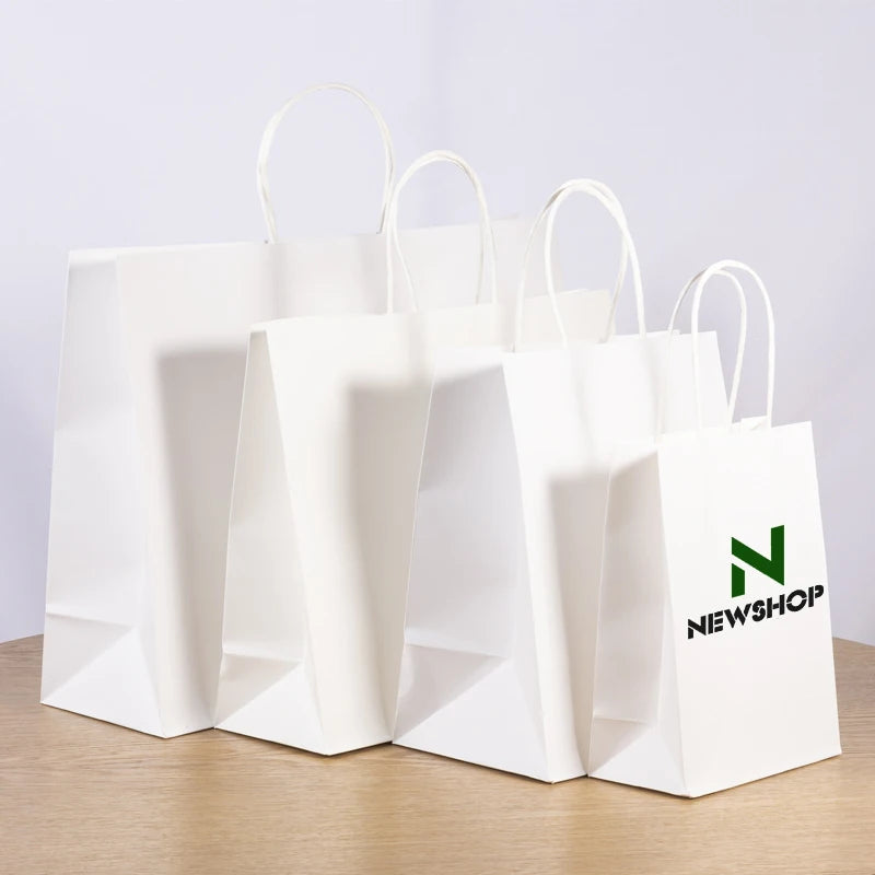 Custom Supply Durable Eco-Friendly Kraft Bags for Phones Patch Handle Reasonable Price Logo Option Excellent Packaging Storage