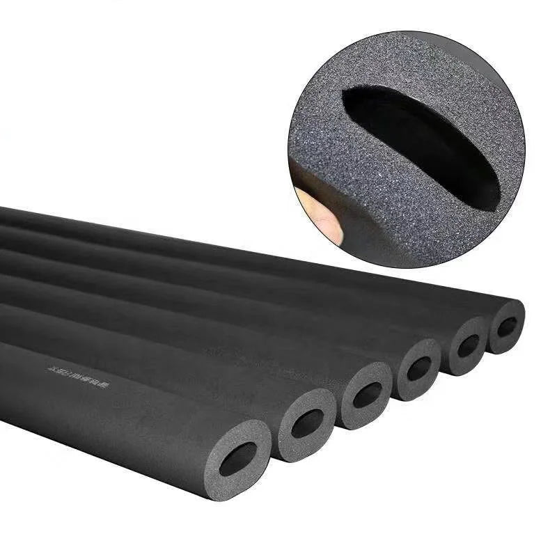 Chilled Water Pipe 100% Close Cell Black Foam Rubber Insulation Class B1 10mm Air Conditioner Eco-Friendly Warehouse