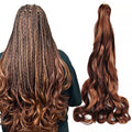 AliLeader Hot Selling Soft Yaki Crochet Braid Hair Spiral Loose Wave Hair Extensions French Curls Synthetic Curly Braiding Hair