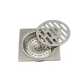 Brushed 4 Inch 10x10 CM Bathroom Water Drainage Cockroach Trap Deodorant Hot Sale for Hotels Basin Usage