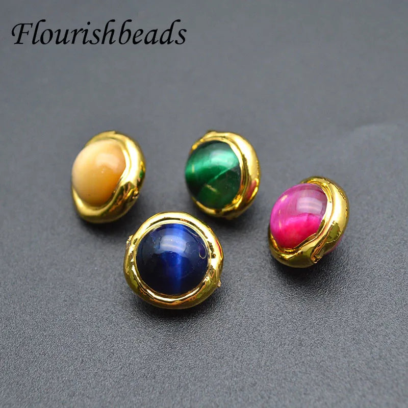 Wholesale Mix Color Natural Gemstone Tiger Eye Round Shape Loose Beads for DIY Necklace Bracelets