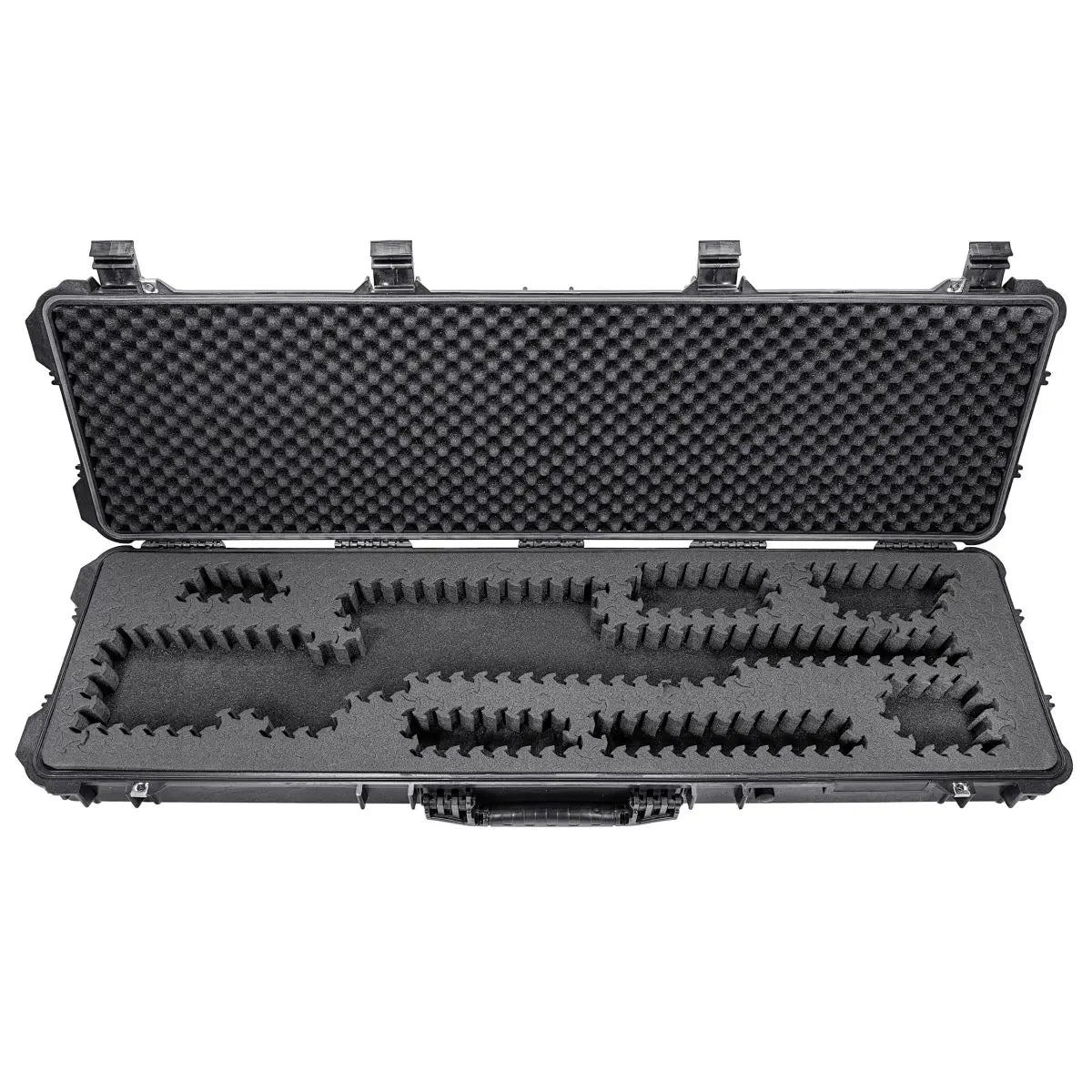 Waterproof Plastic Wheeled EVA Foam Pre-cutting Foam Hard Tool Case Protective Gun Cases