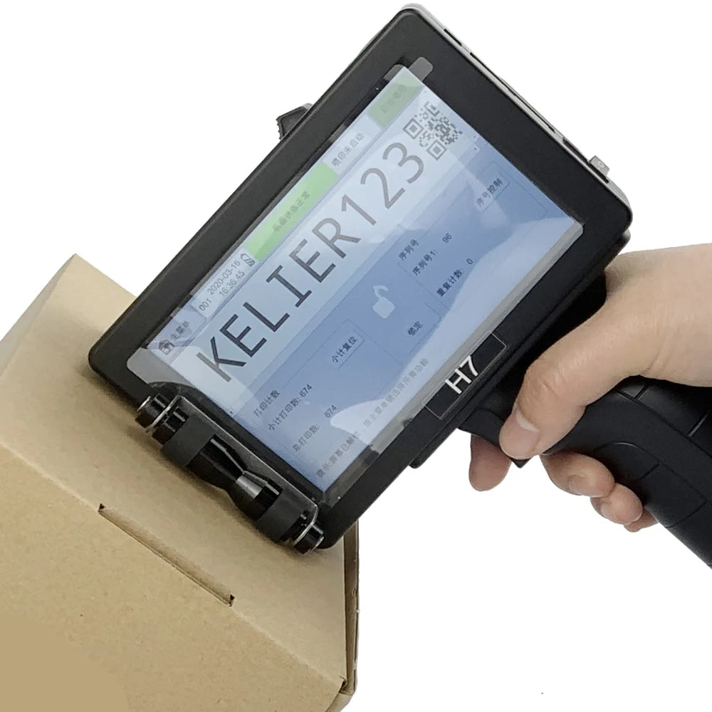 Kelier H7 Handjet Portable Handheld Inkjet Printer for Plastic Carton Metal