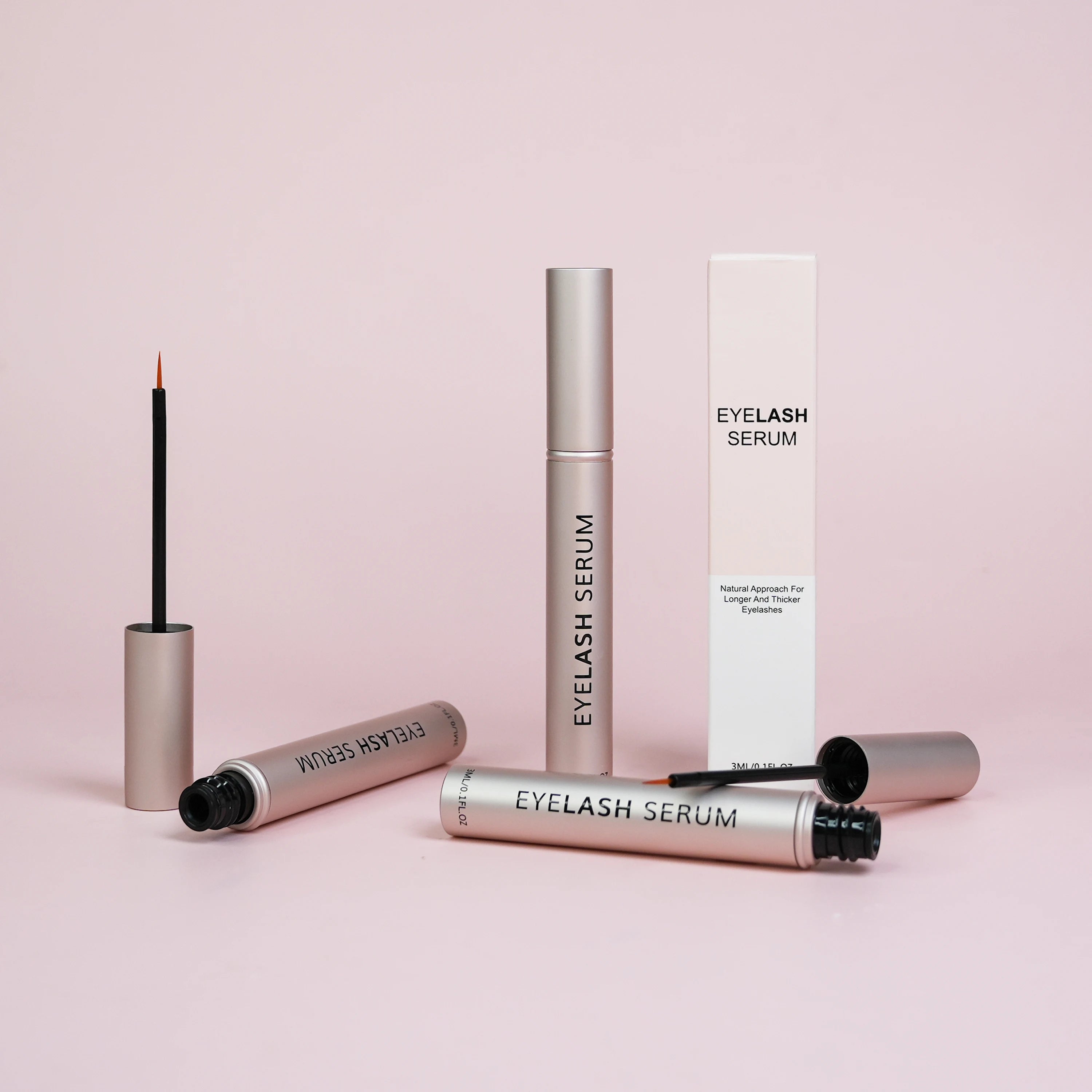 Wholesale Best Quality Manufacturer 100% Organic Eyelash Enhancer Growth Natural Eye Lash Enhancing Serum With Your Own Logo