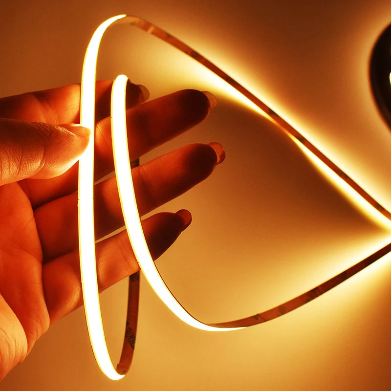 High Density No Led Dot FOB Led Strip 24V 320 Led/m Flexible COB Led Strip Light