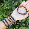 4/6/8/10mm Minimalist Natural Stone Bracelet for Women Men Yoga Meditation Healing Stretch Beaded Tiger Eye Bracelet