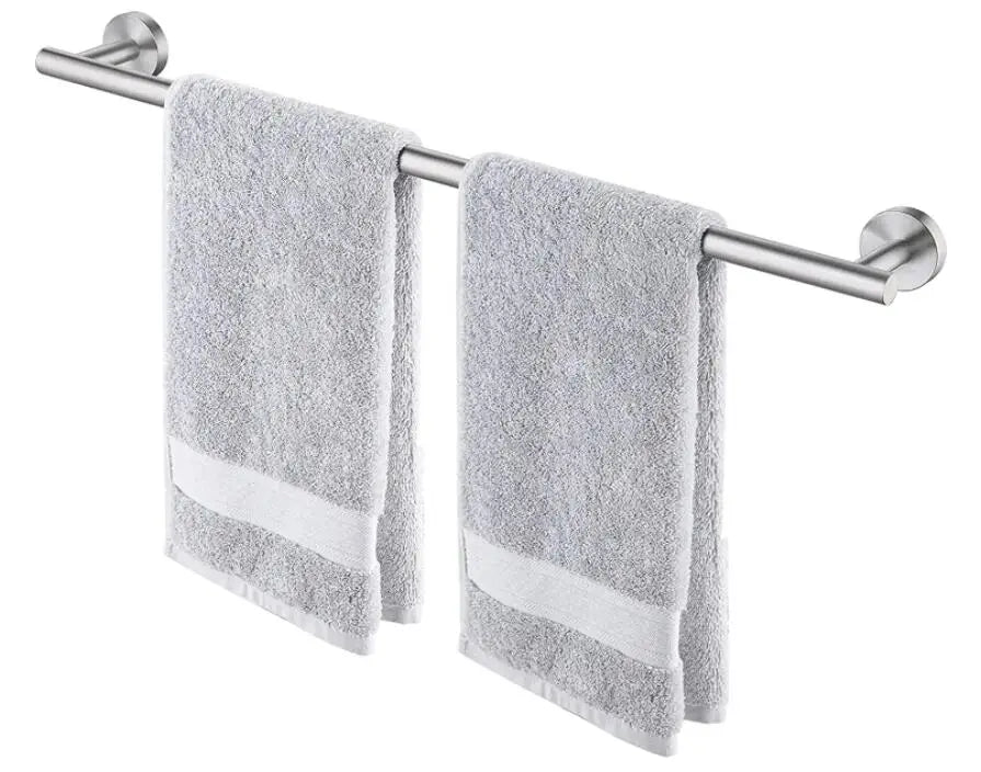 Homedec 28 Inches Brushed SUS304 Stainless Steel Bath Towel Rack with Single Towel Bar Modern Design 3-Year Warranty