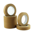 Brown Heat-Resistant Hot Melt High Sticky Rubber Glue Sharp Line Customized Color Crepe Paper Masking Tape 12-72mm