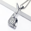 Hiphop Jewelry Stainless Steel Tobacco Pipe Pendant Necklace for Men