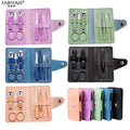 7 in 1 Nail Clipper Kit Nail File Scissors Carbon Steel Manicure Pedicure Care Set With PU Case