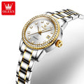 OLEVS 7003 Custom Oem Watch Waterproof Stainless Steel Luxury Calendar Lady Diamonds Sports Women Automatic Mechanical Watch