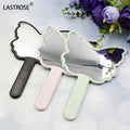 Mini Portable Light Makeup Mirror butterfly Shape Handheld Cosmetics Tools Pocket pink Mirror